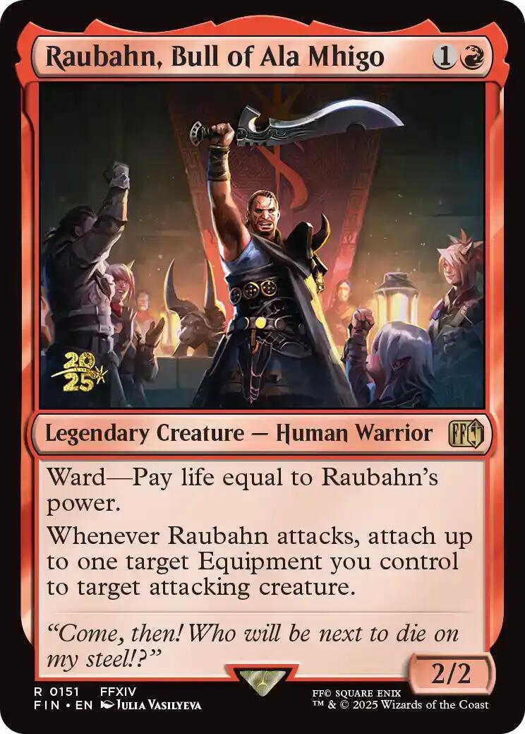 Raubahn, Bull of Ala Mhigo [FINAL FANTASY Prerelease Promo] | Black Swamp Games