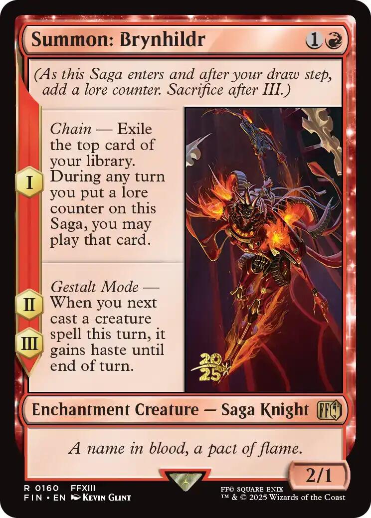 Summon: Brynhildr [FINAL FANTASY Prerelease Promo] | Black Swamp Games
