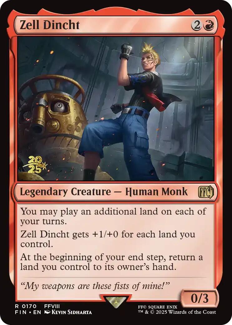 Zell Dincht [FINAL FANTASY Prerelease Promo] | Black Swamp Games