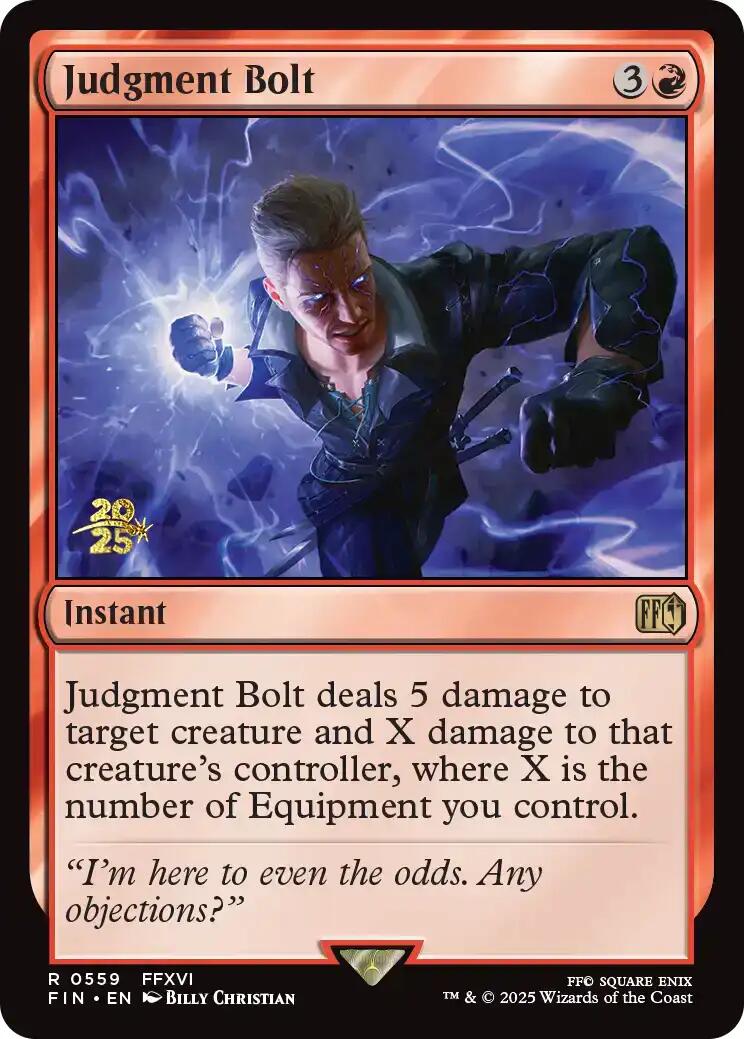 Judgment Bolt [FINAL FANTASY Prerelease Promo] | Black Swamp Games