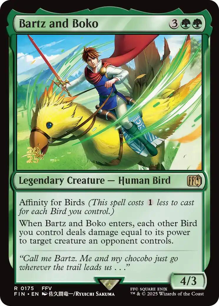 Bartz and Boko [FINAL FANTASY Prerelease Promo] | Black Swamp Games