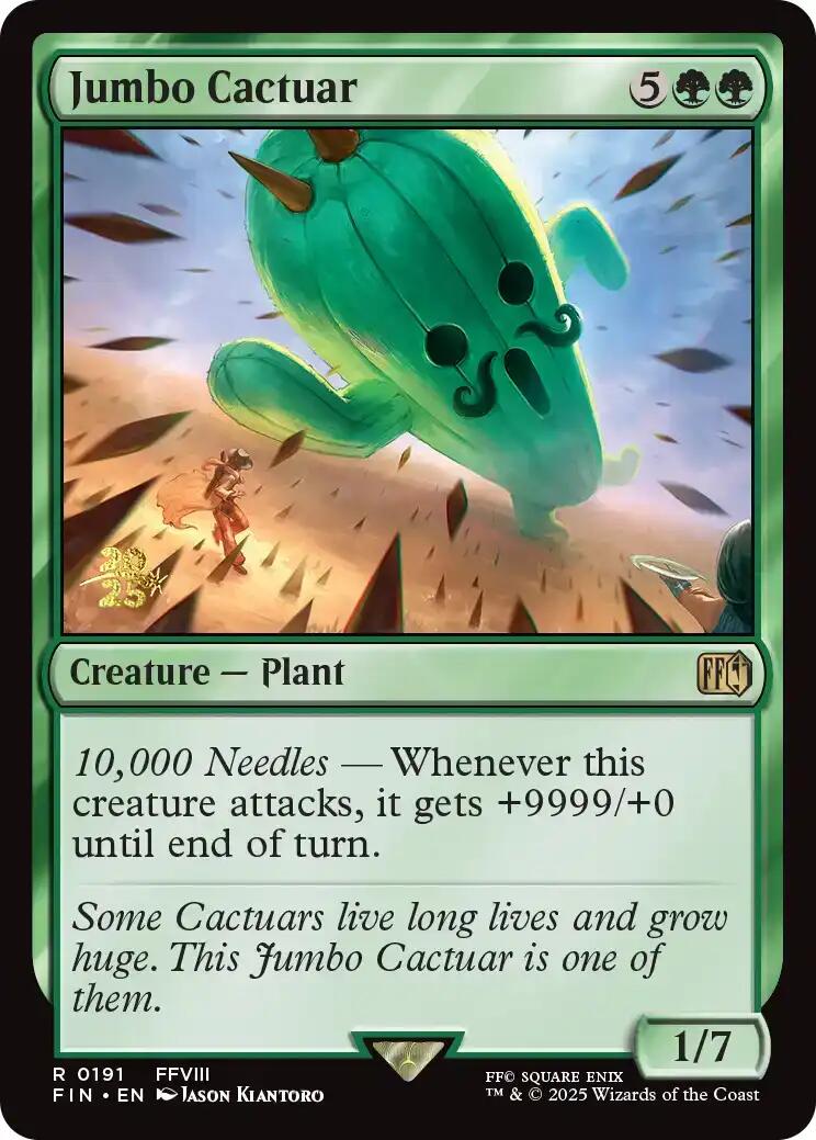 Jumbo Cactuar [FINAL FANTASY Prerelease Promo] | Black Swamp Games