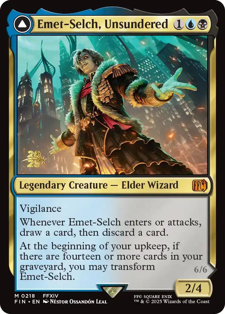 Emet-Selch, Unsundered // Hades, Sorcerer of Eld [FINAL FANTASY Prerelease Promo] | Black Swamp Games