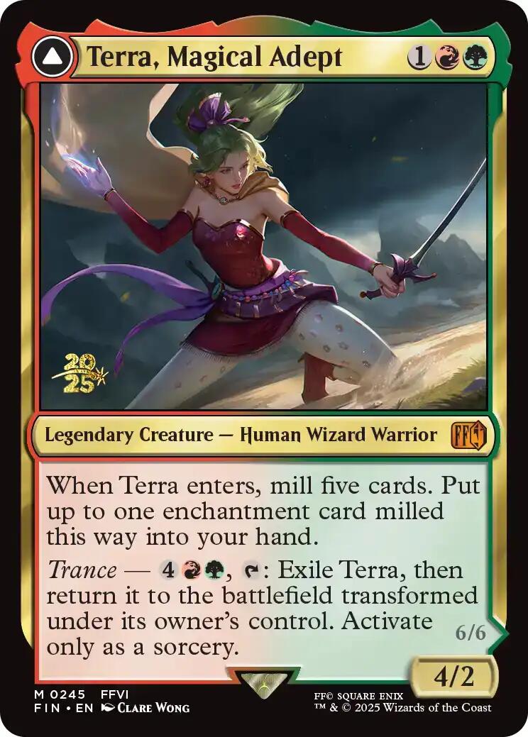 Terra, Magical Adept // Esper Terra [FINAL FANTASY Prerelease Promo] | Black Swamp Games