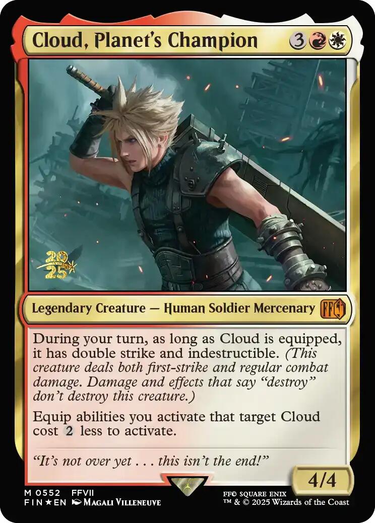 Cloud, Planet's Champion [FINAL FANTASY Prerelease Promo] | Black Swamp Games