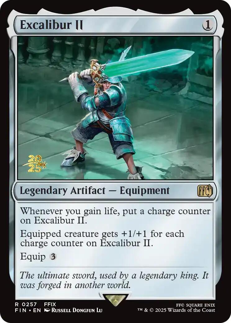 Excalibur II [FINAL FANTASY Prerelease Promo] | Black Swamp Games