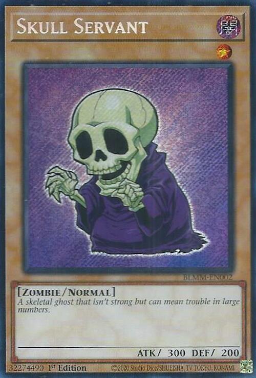 Skull Servant [BLMM-EN002] Secret Rare | Black Swamp Games