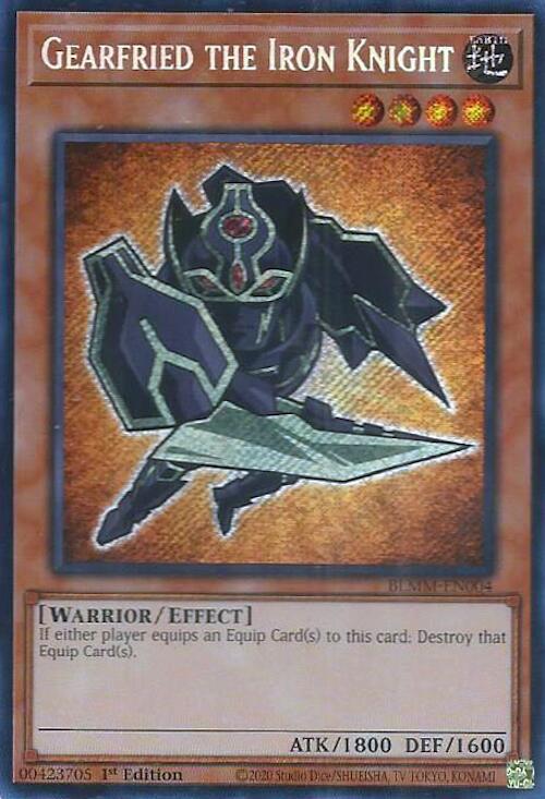 Gearfried the Iron Knight [BLMM-EN004] Secret Rare | Black Swamp Games