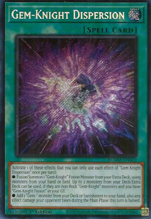 Gem-Knight Dispersion [BLMM-EN023] Secret Rare | Black Swamp Games