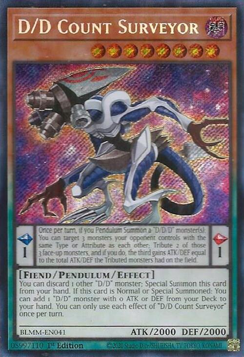 D/D Count Surveyor [BLMM-EN041] Secret Rare | Black Swamp Games