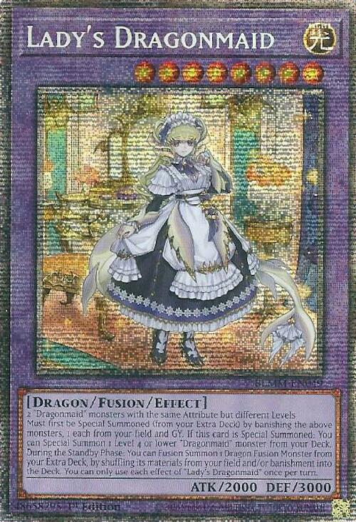 Lady's Dragonmaid (Starlight Rare) [BLMM-EN049] Starlight Rare | Black Swamp Games
