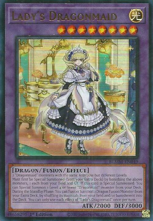 Lady's Dragonmaid [BLMM-EN049] Ultra Rare | Black Swamp Games