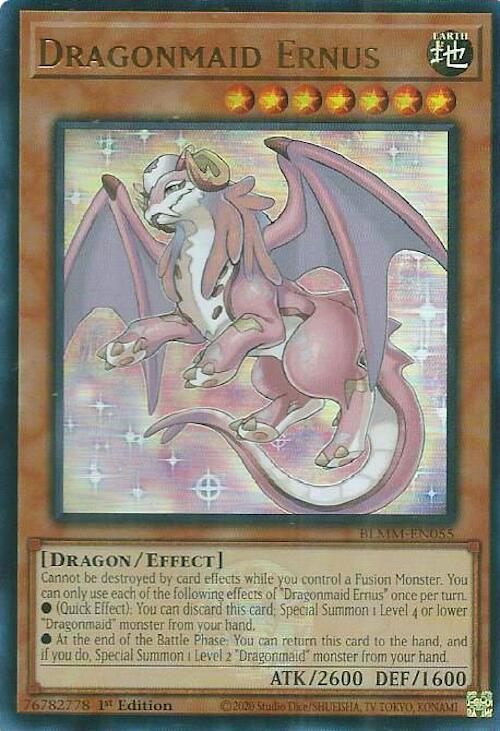 Dragonmaid Ernus [BLMM-EN055] Ultra Rare | Black Swamp Games