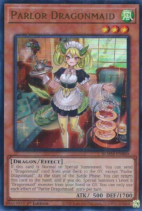 Parlor Dragonmaid [BLMM-EN060] Ultra Rare | Black Swamp Games