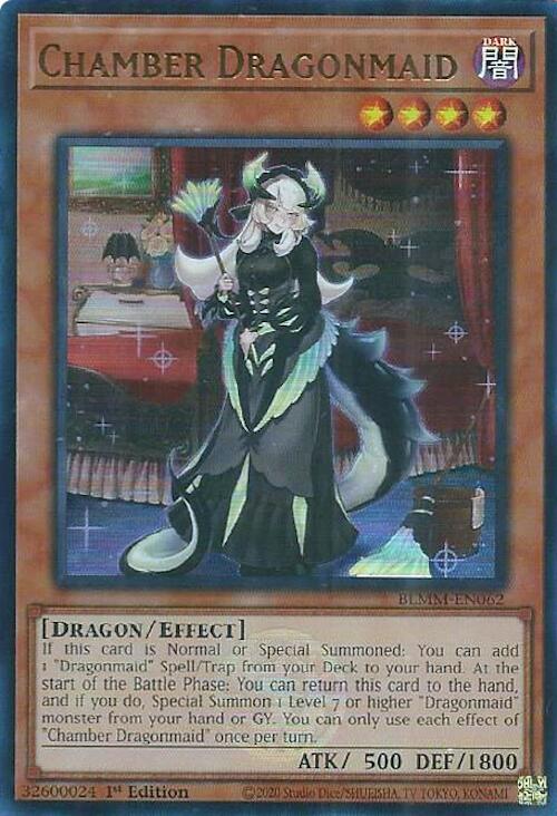 Chamber Dragonmaid [BLMM-EN062] Ultra Rare | Black Swamp Games