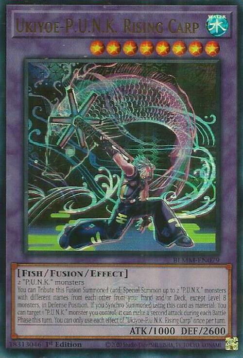Ukiyoe-P.U.N.K. Rising Carp [BLMM-EN079] Ultra Rare | Black Swamp Games