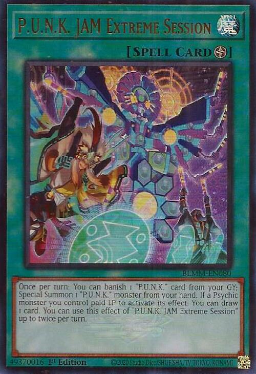 P.U.N.K. JAM Extreme Session [BLMM-EN080] Ultra Rare | Black Swamp Games