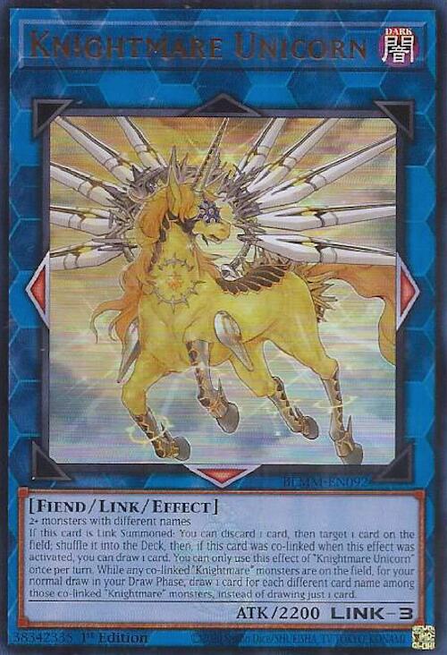Knightmare Unicorn [BLMM-EN092] Ultra Rare | Black Swamp Games