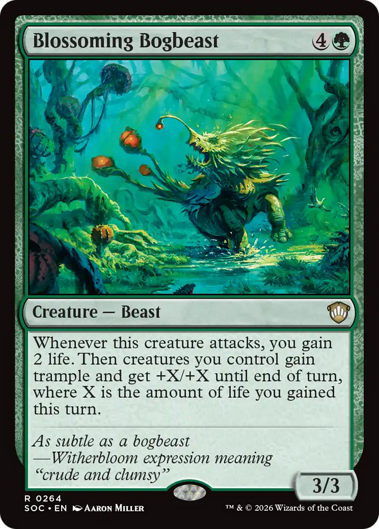 Blossoming Bogbeast [Secrets of Strixhaven Commander] | Black Swamp Games