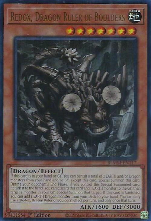 Redox, Dragon Ruler of Boulders [BLMM-EN117] Ultra Rare | Black Swamp Games
