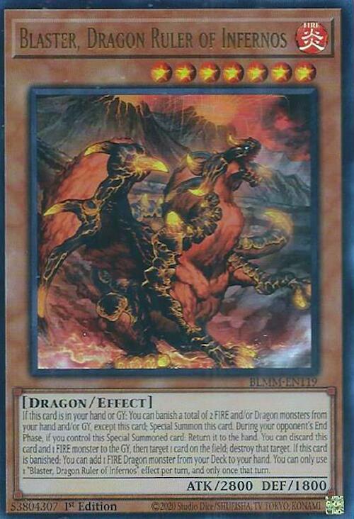 Blaster, Dragon Ruler of Infernos [BLMM-EN119] Ultra Rare | Black Swamp Games