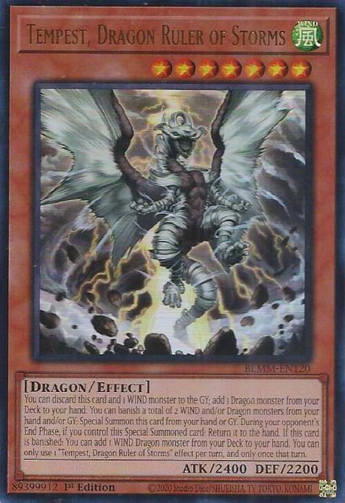 Tempest, Dragon Ruler of Storms [BLMM-EN120] Ultra Rare | Black Swamp Games