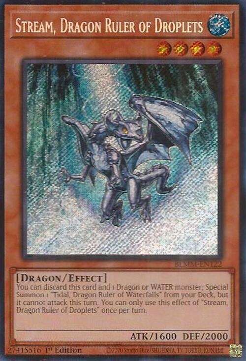 Stream, Dragon Ruler of Droplets [BLMM-EN122] Secret Rare | Black Swamp Games