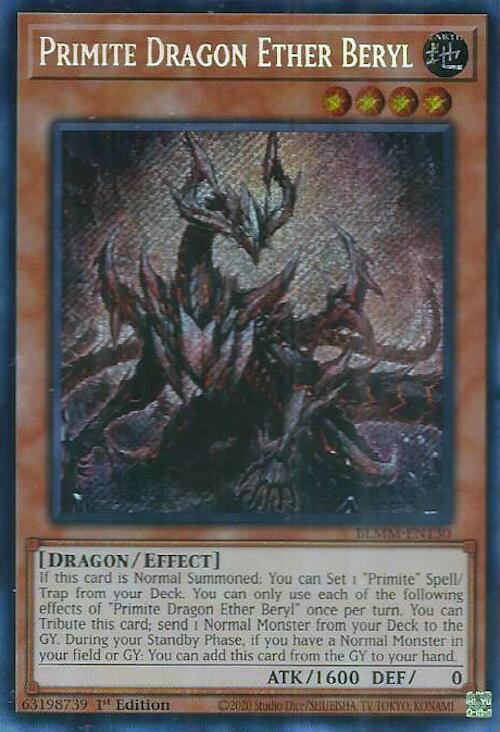 Primite Dragon Ether Beryl [BLMM-EN130] Secret Rare | Black Swamp Games