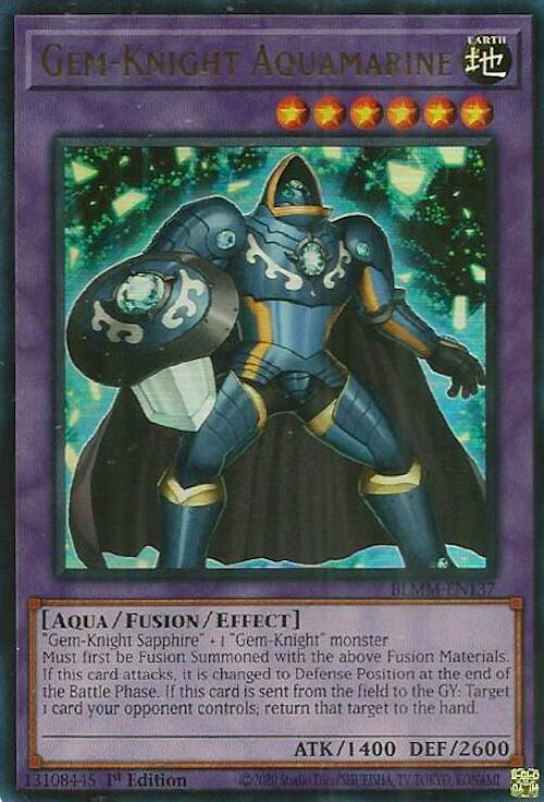 Gem-Knight Aquamarine [BLMM-EN137] Ultra Rare | Black Swamp Games