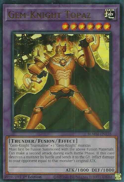 Gem-Knight Topaz [BLMM-EN138] Ultra Rare | Black Swamp Games