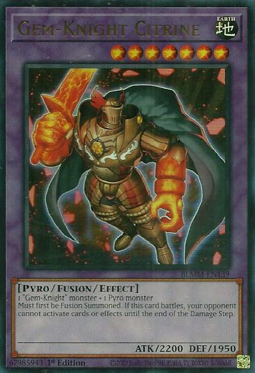 Gem-Knight Citrine [BLMM-EN139] Ultra Rare | Black Swamp Games