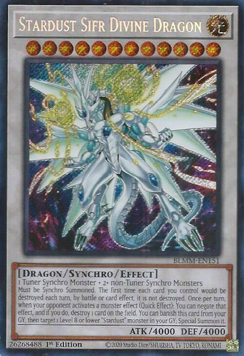 Stardust Sifr Divine Dragon [BLMM-EN151] Secret Rare | Black Swamp Games