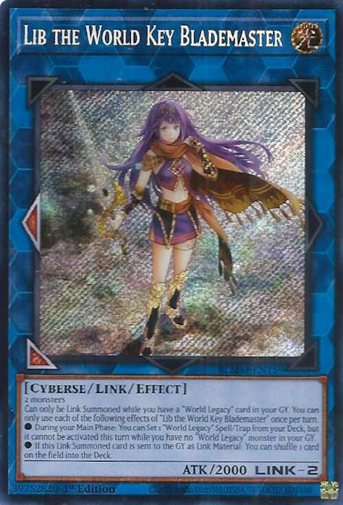 Lib the World Key Blademaster [BLMM-EN159] Secret Rare | Black Swamp Games
