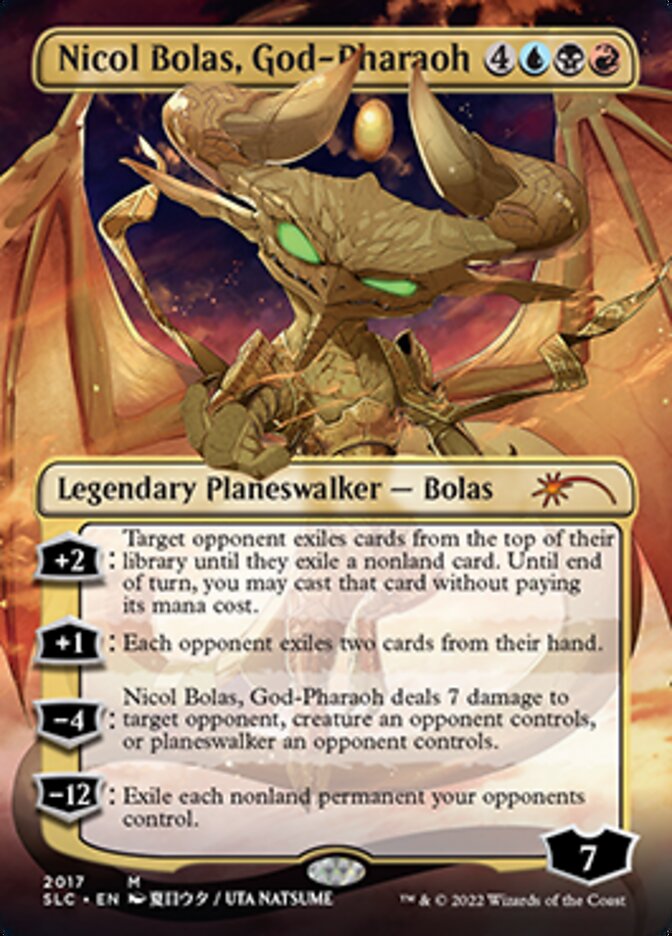 Nicol Bolas, God-Pharaoh (Borderless) [Secret Lair Countdown Kit] | Black Swamp Games