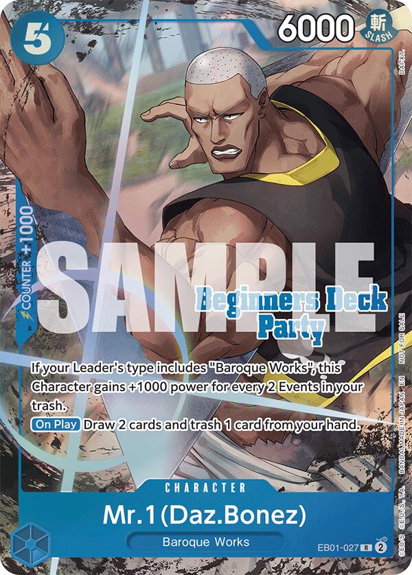Mr. 1 (Daz.Bonez) (ST-23 - ST-28 Beginners Deck Party) [Winner] [One Piece Promotion Cards] | Black Swamp Games