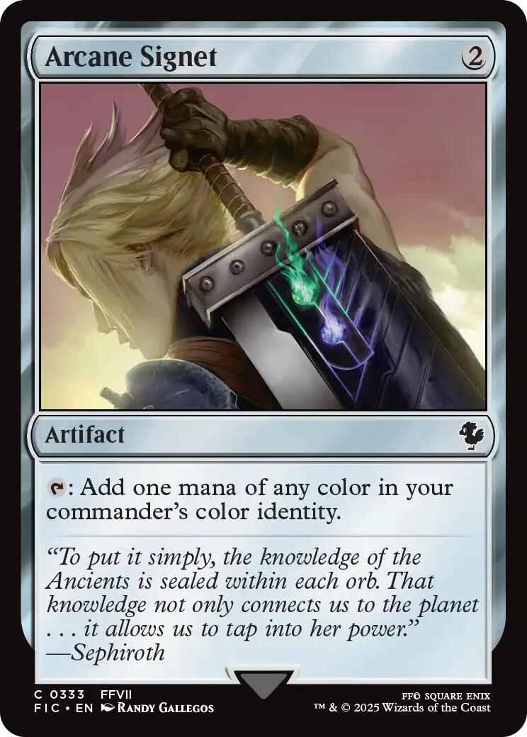 Arcane Signet (0333) (Surge Foil) [FINAL FANTASY Commander] | Black Swamp Games