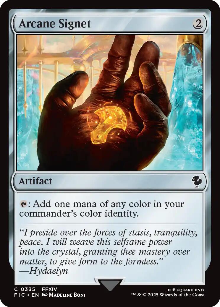 Arcane Signet (0335) (Surge Foil) [FINAL FANTASY Commander] | Black Swamp Games