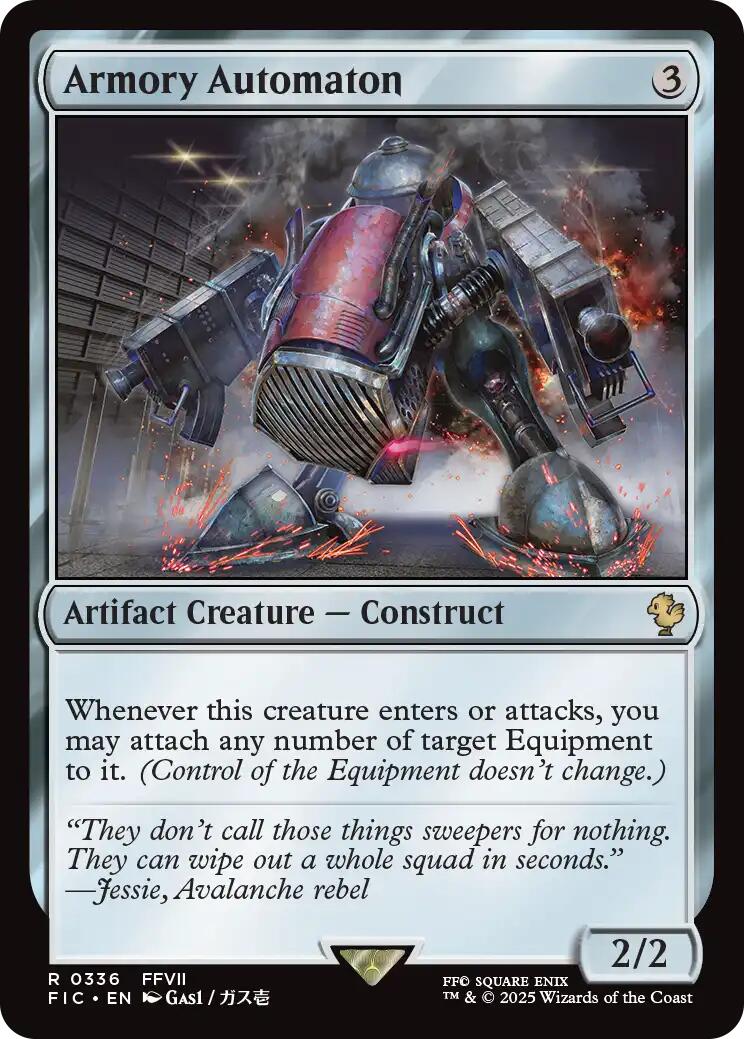 Armory Automaton (Surge Foil) [FINAL FANTASY Commander] | Black Swamp Games