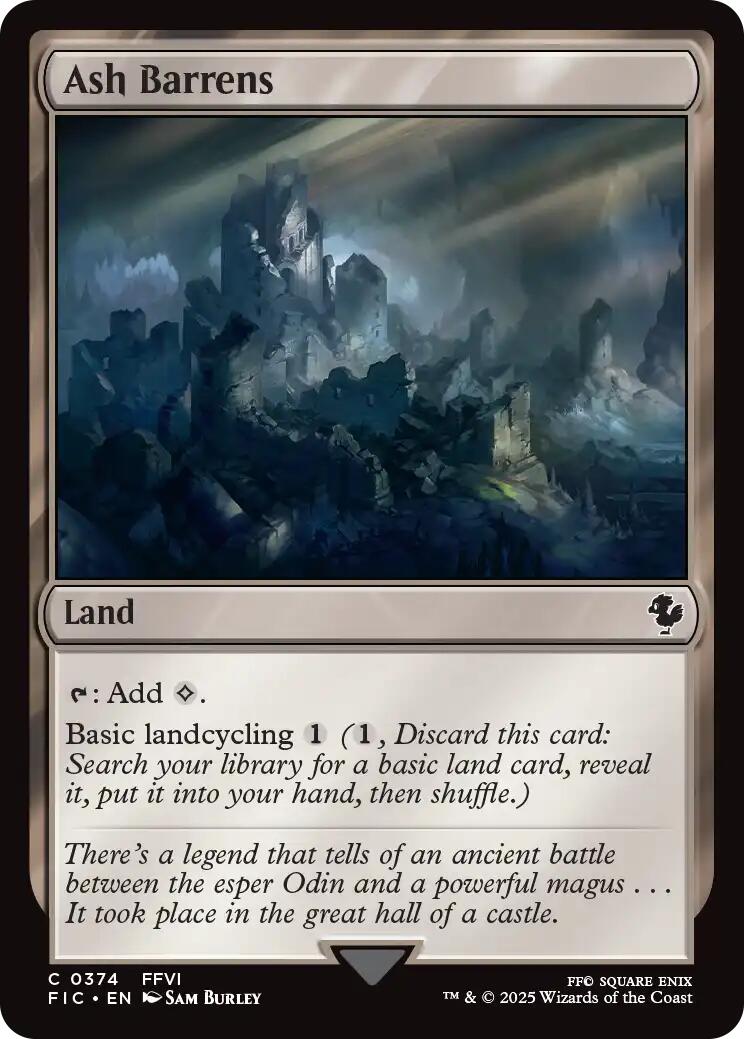 Ash Barrens (Surge Foil) [FINAL FANTASY Commander] | Black Swamp Games
