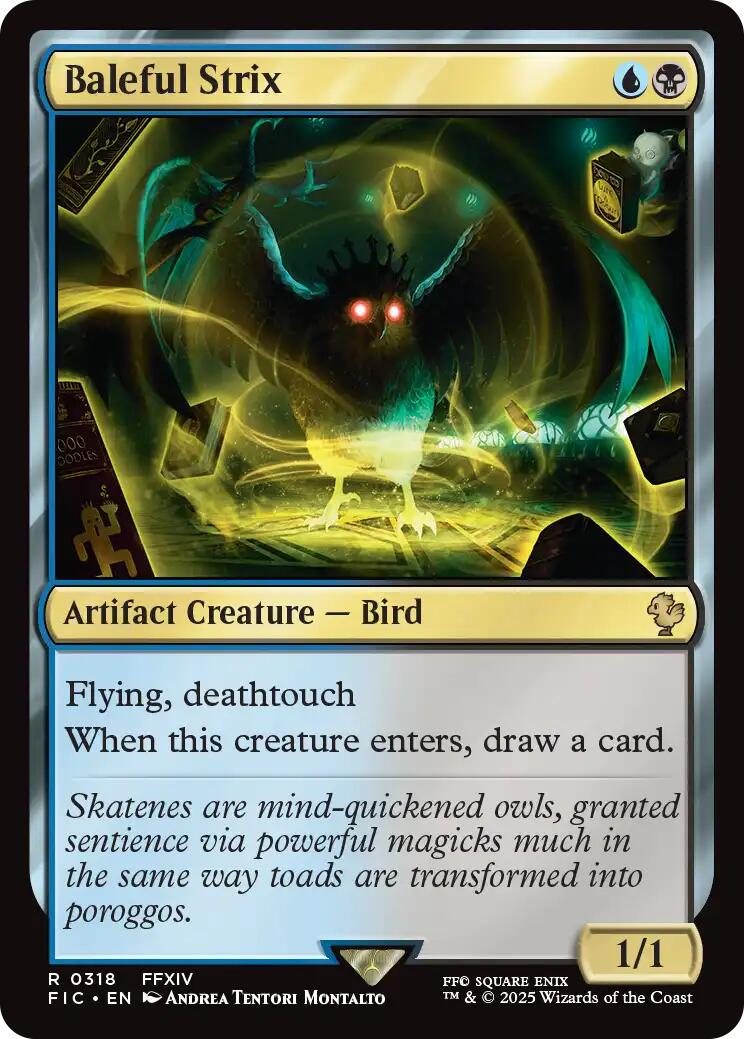 Baleful Strix (Surge Foil) [FINAL FANTASY Commander] | Black Swamp Games