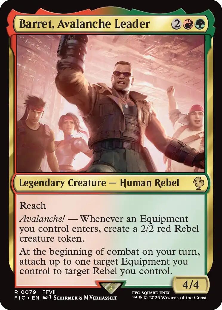 Barret, Avalanche Leader (Surge Foil) [FINAL FANTASY Commander] | Black Swamp Games
