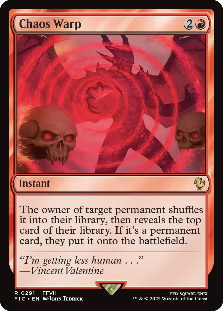 Chaos Warp (Surge Foil) [FINAL FANTASY Commander] | Black Swamp Games