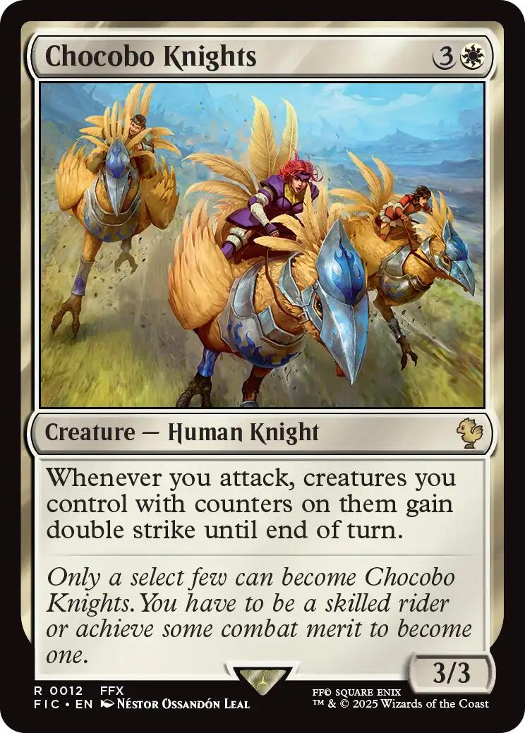 Chocobo Knights (Surge Foil) [FINAL FANTASY Commander] | Black Swamp Games