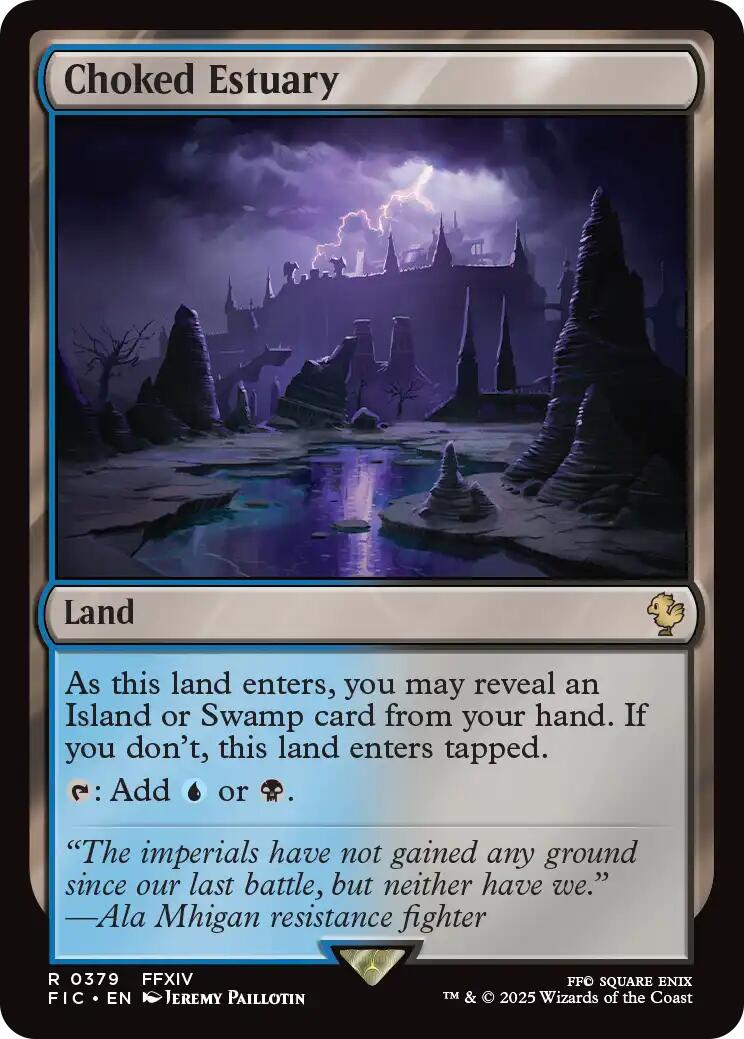 Choked Estuary (Surge Foil) [FINAL FANTASY Commander] | Black Swamp Games