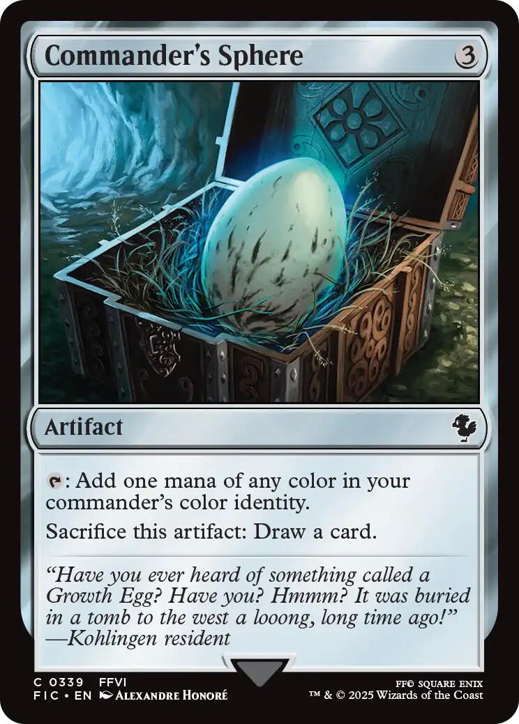 Commander's Sphere (Surge Foil) [FINAL FANTASY Commander] | Black Swamp Games