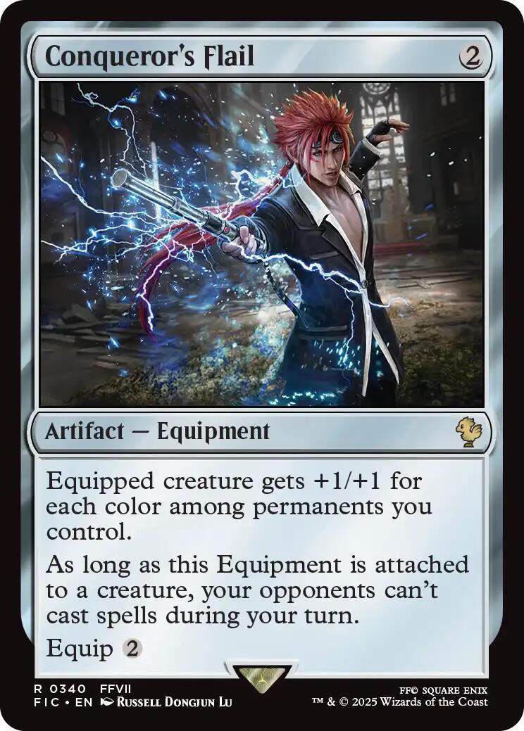 Conqueror's Flail (Surge Foil) [FINAL FANTASY Commander] | Black Swamp Games