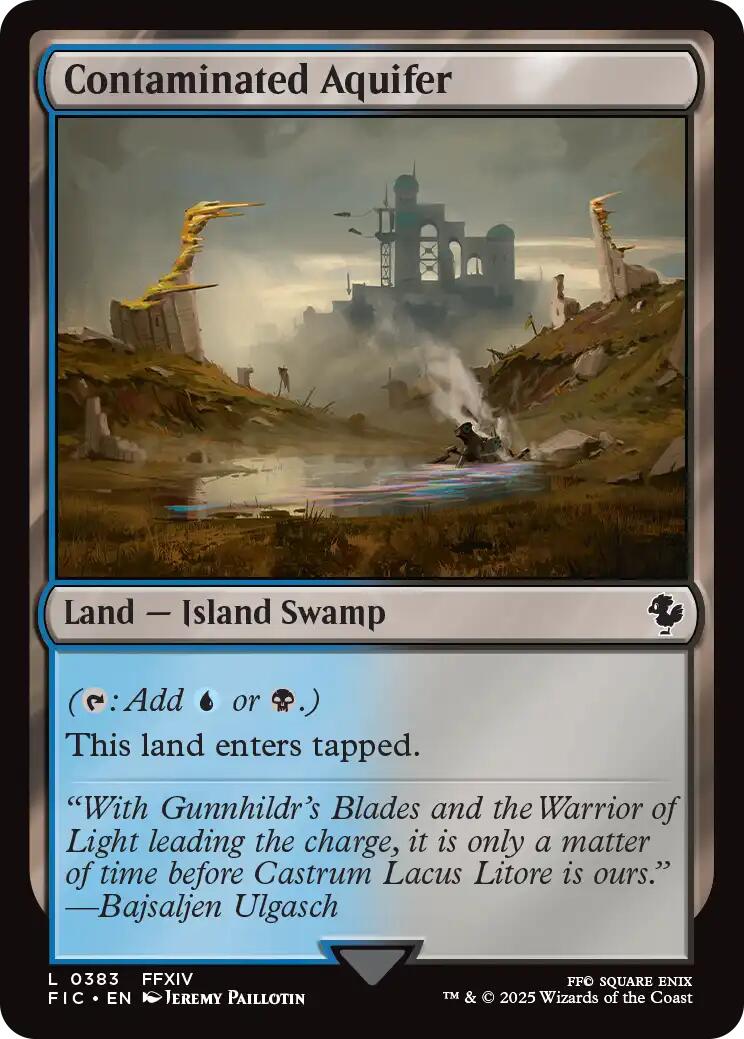 Contaminated Aquifer (Surge Foil) [FINAL FANTASY Commander] | Black Swamp Games
