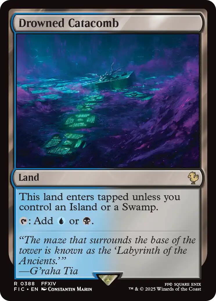 Drowned Catacomb (Surge Foil) [FINAL FANTASY Commander] | Black Swamp Games