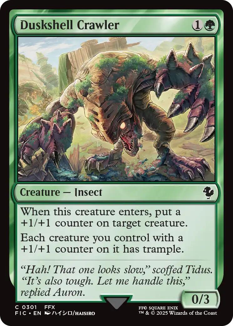 Duskshell Crawler (Surge Foil) [FINAL FANTASY Commander] | Black Swamp Games