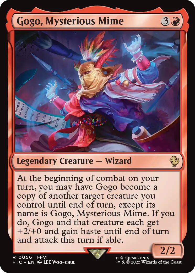 Gogo, Mysterious Mime (Surge Foil) [FINAL FANTASY Commander] | Black Swamp Games